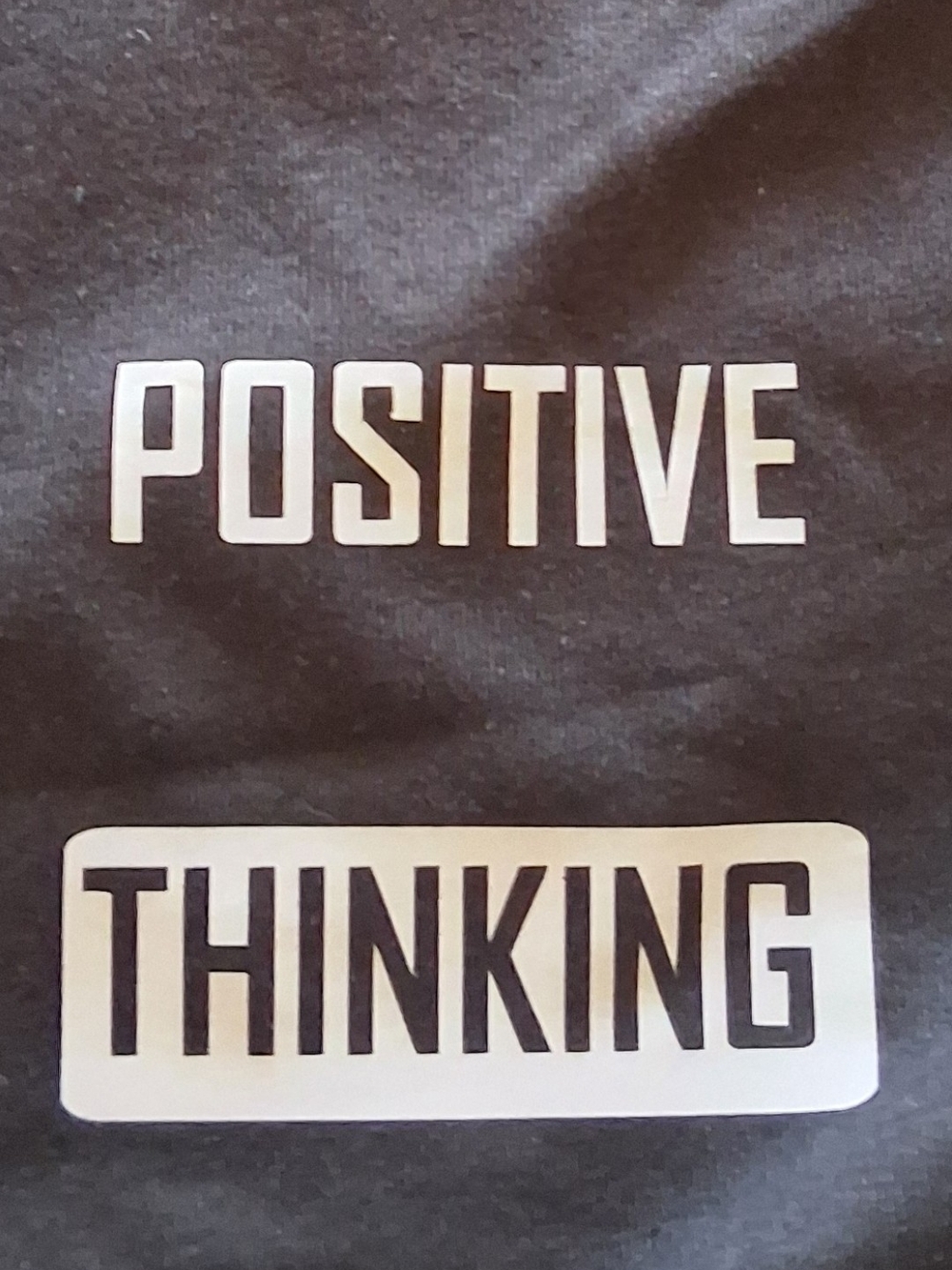 Positive Thinking Kids Graphic Tee - Black